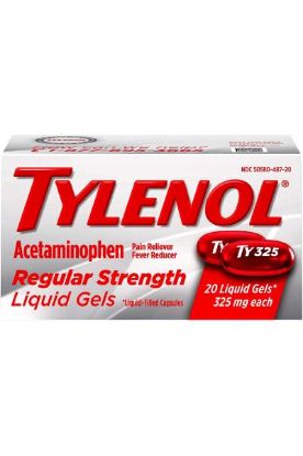 Picture of Tylenol Regular Strength Pain Relief Liquid-Gels 20 Ct