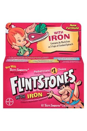 Picture of Flintstones Multi-Vitamin Plus Iron Chewable Tablets 60 Ct