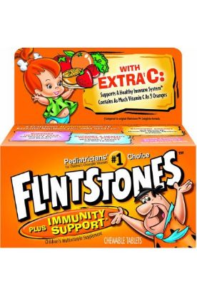 Picture of Flintstones Multi-Vitamin Plus Extra Vitmain C Chewable Tablet 60 Ct