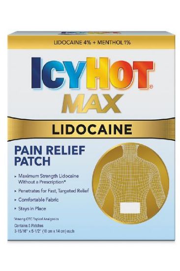 Picture of Icy Hot Pain Relief W/Lidocaine Patches 5 Ct