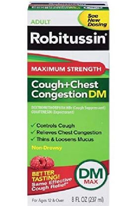 Picture of Robitussin Max Strngth Cgh & Chst Cngstn Rlf Dm Lqd Honey 4 Oz