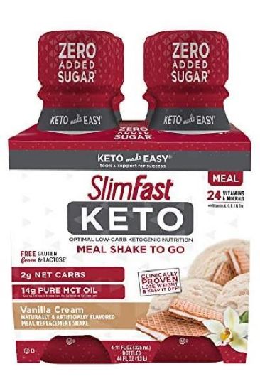 Picture of Slimfast Keto Ready-To-Drink Shakes - Vanilla 4 Pk