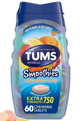Picture of Tums Smoothies Assorted Fruits 60 Ct