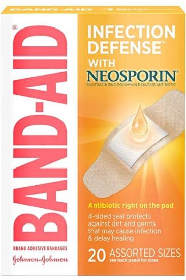 Picture of Johnson & Johnson Band-Aid Antibiotic - Assortment 20 Ct