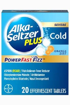 Picture of Alka Seltzer Plus Cold And Cough Power Fast Fizz 20 Ct