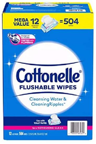 Picture of Cottonelle Fresh Care Flushable Cloths 14 Ct