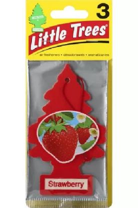 Picture of Little Tree Strawberry Air Freshener 3 Ct