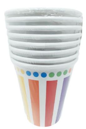 Picture of Unique Rainbow Cups 8 Pc