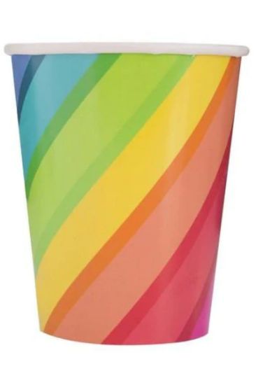 Picture of Unique Ballon And Rainbow 9 Oz Cups 8 Ct