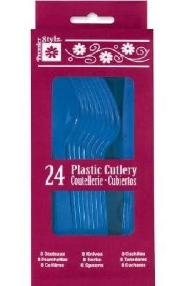 Picture of Premier Royal Blue Cutlery 24 Ct