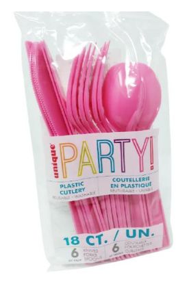 Picture of Unique Pink Cutlery 18 Ct