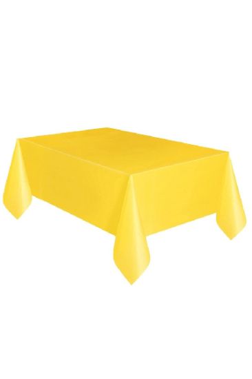 Picture of Unique Yellow Tablecover 1 Ct