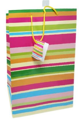 Picture of Unique Large Party Stripes Gift Bag 1 Pc