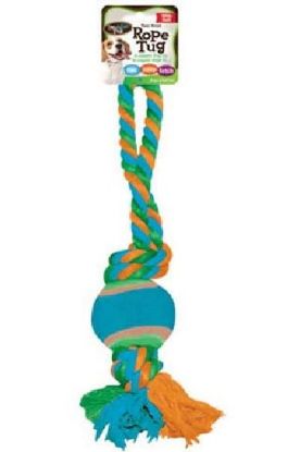 Picture of Bow Wow Pals Knot Rope W Tennis Ball Pull 1 Pc