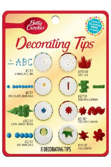 Picture of Betty Crocker Decorating Tips 8 Pack 1 Ct