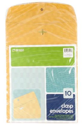 Picture of Top Flight Kraft Clasp Envelope 9 X 12 5 Ct