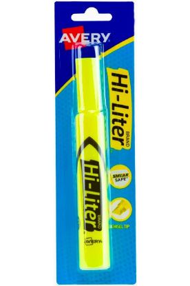 Picture of Avery Hi Liter Desk Style Fluorescent Yellow 2 Ct