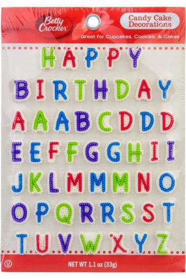 Picture of Betty Crocker Happy Birthday Alpha Card 1 Ct