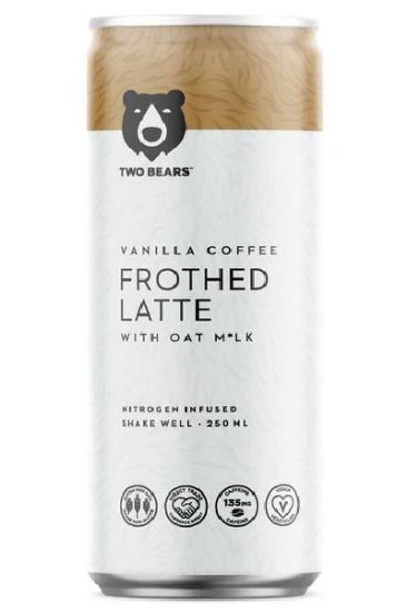Picture of Two Bears Vanilla Coffee Frothed Latte 250 Ml