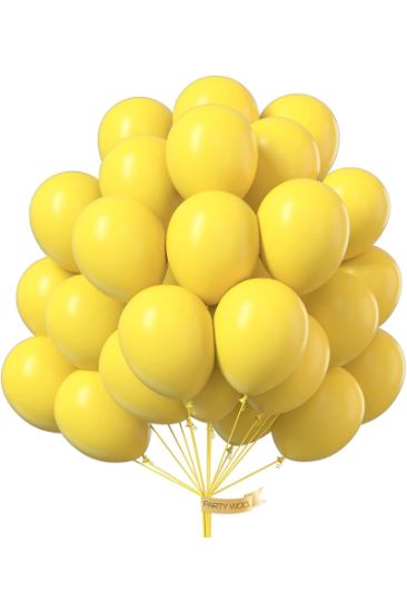 Picture of Unique Yellow Balloon 12 Inch 10 Ct