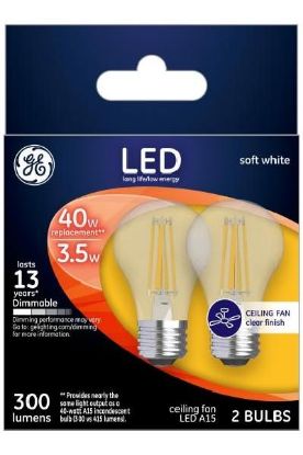 Picture of Ge 40 Watt Softwhite Globe Med Base 2pk 2 Ct