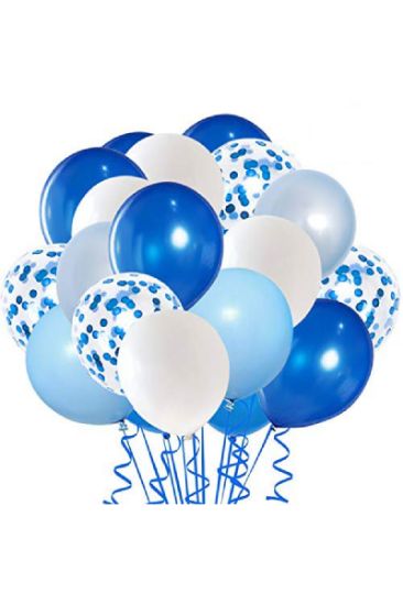 Picture of Unique Baby Blue Balloon 12 Inch 10 Ct