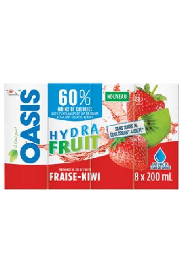 Picture of Oasis Hydra Fruit Strawberry & Kiwi Juice 200 Ml