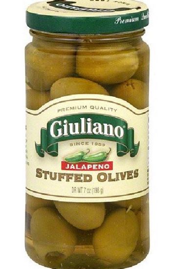 Picture of Giuliano Jalapeno Stuffed Olives 5 Oz