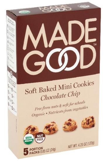 Picture of Madegood Soft Baked Mini Cookies Chocolate Chip 120 Grams