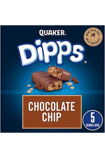 Picture of Quaker Chocolate Chip Dipps Granola Bar 156 Grams