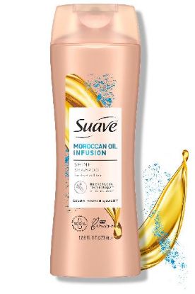 Picture of Suave Moroccan Oil Infusion Shine Shampoo 12.6 Oz