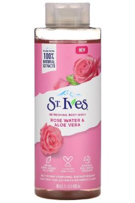 Picture of St. Ives Rose Water & Aloe Vera Body Wash 16 Oz