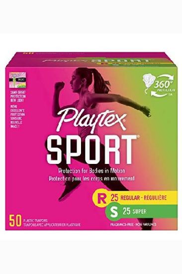 Picture of Playtex 360 Sport Regular Plastic Applicator Tampons 8 Ct