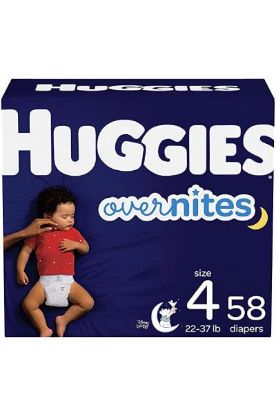 Picture of Huggies Overnight Diapers Size 4 (22-37 21 Ct