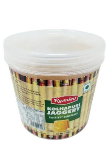 Picture of Ramdev Kolhapuri Jaggery 500 Grams