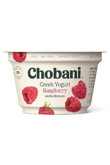 Picture of Chobani Yogurt Greek Raspberry 0% 5.3 Oz