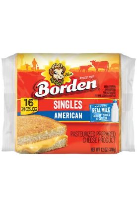 Picture of Borden Yellow American Slice Cheese 12 Oz