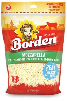 Picture of Borden 2% Mozzarella Shredded Cheese 8 Oz