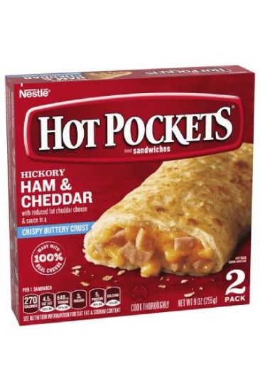 Picture of Hot Pockets Crispy Buttery Crust Ham & Cheddar 2pk 9 Oz