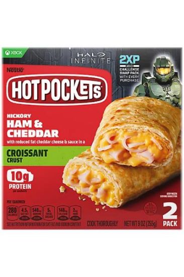 Picture of Hot Pockets Croissant Crust Ham & Cheddar 2pk 9 Oz