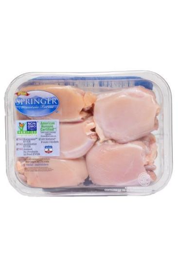 Picture of Springer Chicken Thigh Boneless 1 Lb