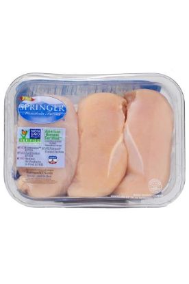 Picture of Springer Skinless Chicken Breast 1 Lbs