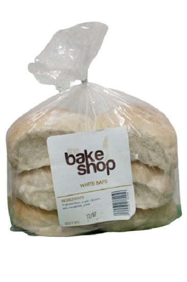 Picture of The Bake Shop White Baps 1 Pk