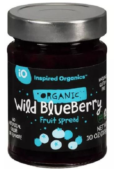 Picture of Inspired Organics Fruit Spread Wild Blueberry 10 Oz