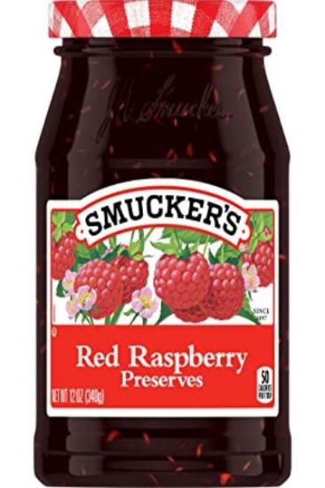 Picture of Smuckers Red Raspberry Preserves 12 Oz