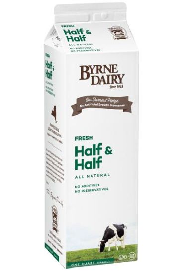 Picture of Byrne Dairy Half & Half 946 Ml