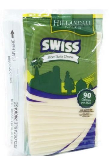 Picture of Hillandale Swiss Single Cheese 8 Oz