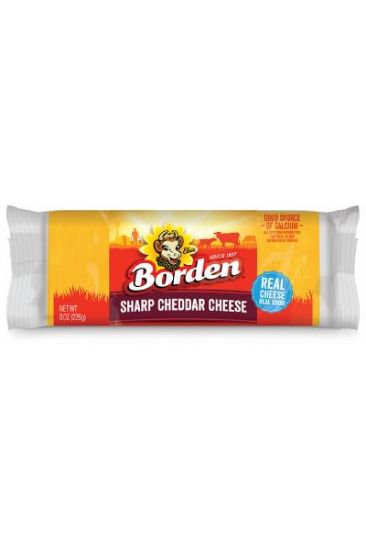 Picture of Borden Sharp Cheddar Chunk Cheese 8 Oz
