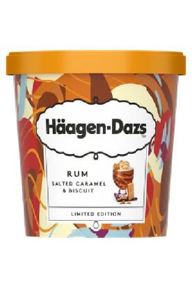 Picture of Haagen Dazs Rum Salted Caramel & Biscuit Limited Edition 420 Ml