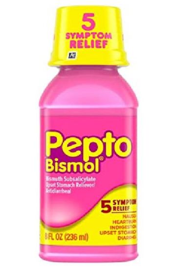 Picture of Pepto Bismol 5 Symptom Relief 8 Oz